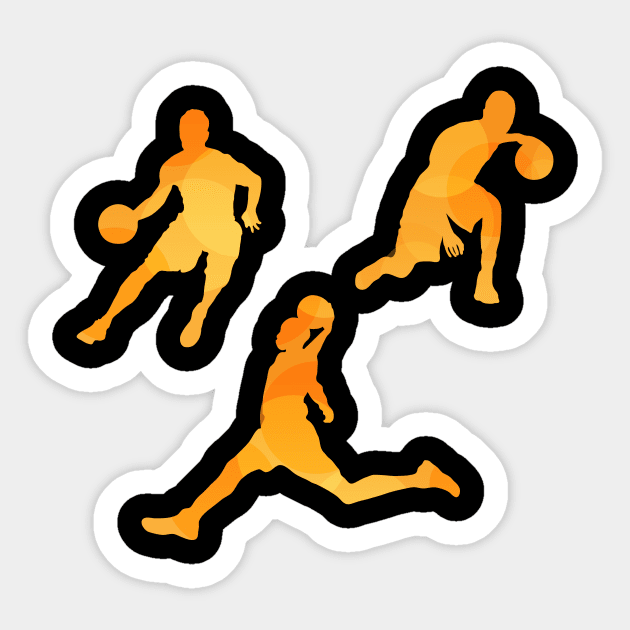 Ball is LIFE - I Love BASKETBALL Sticker by Printaha